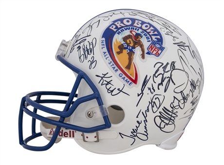 2001 Pro Bowl Multi-Signed Helmet With 30+ Signatures Including Peyton Manning (PSA/DNA)